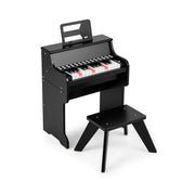 Tastiera per pianoforte con modalità di apprendimento 38 x 24 x 47 cm massima stabilità sensazione di comfort MDF nero 20_0018035