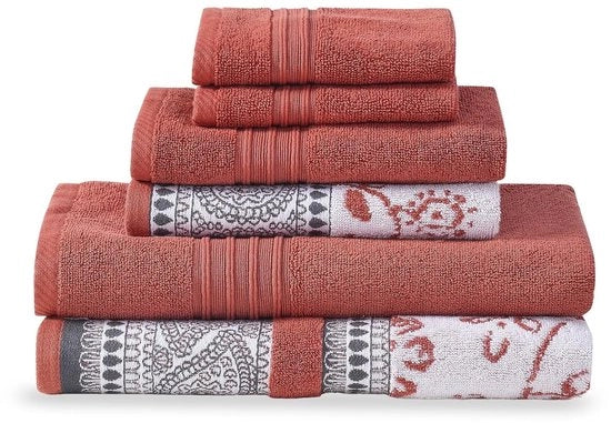 Set di Asciugamani in Piuma - Soffici e Assorbenti - Set da 6 - Cotone