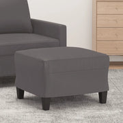 Poggiapiedi Grigio 60x50x41 cm in Similpelle 349338