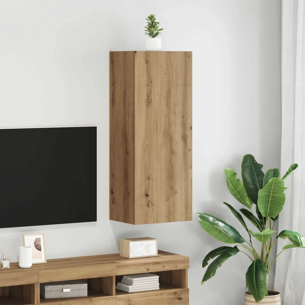 Mobile TV da parete Rovere artigianale 40,5 x 30 x 102 cm 882940