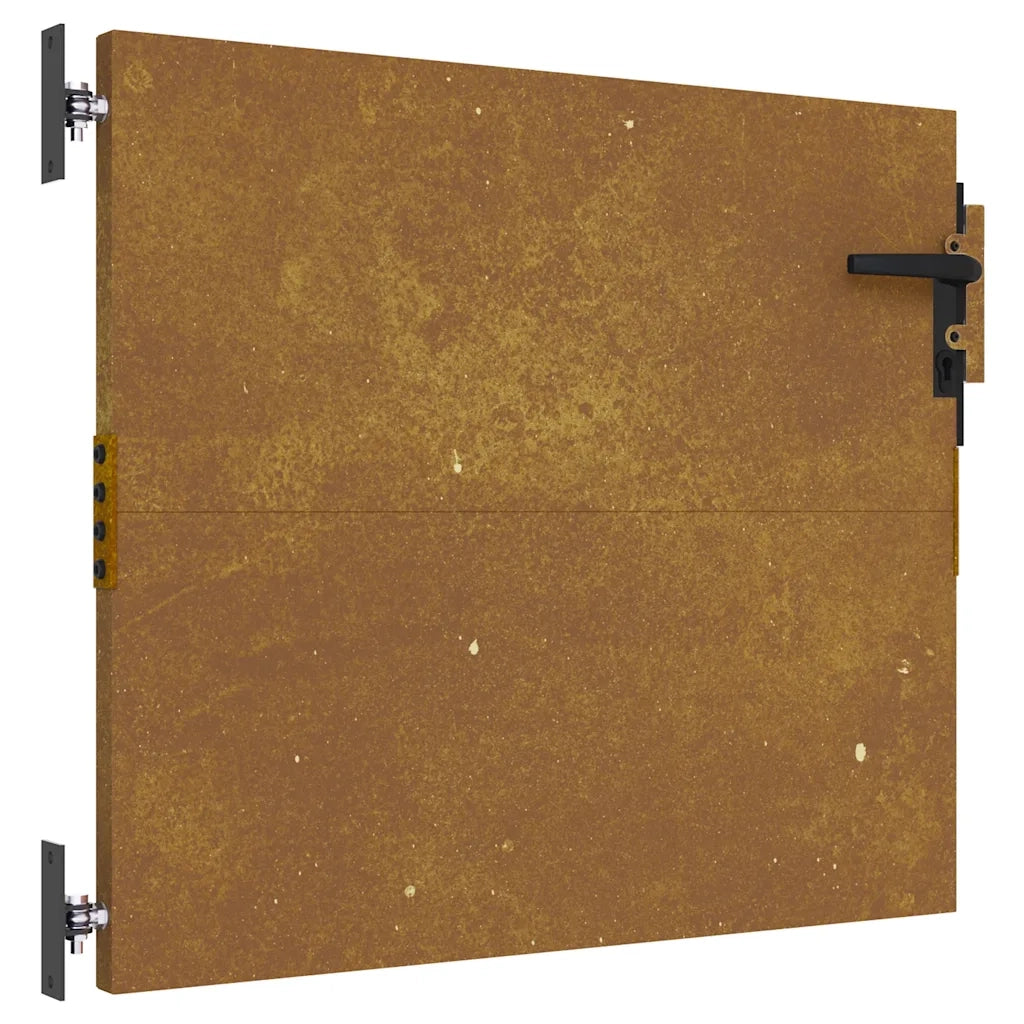 Cancello da giardino 85x150 cm in acciaio Corten con design ad albero 153211
