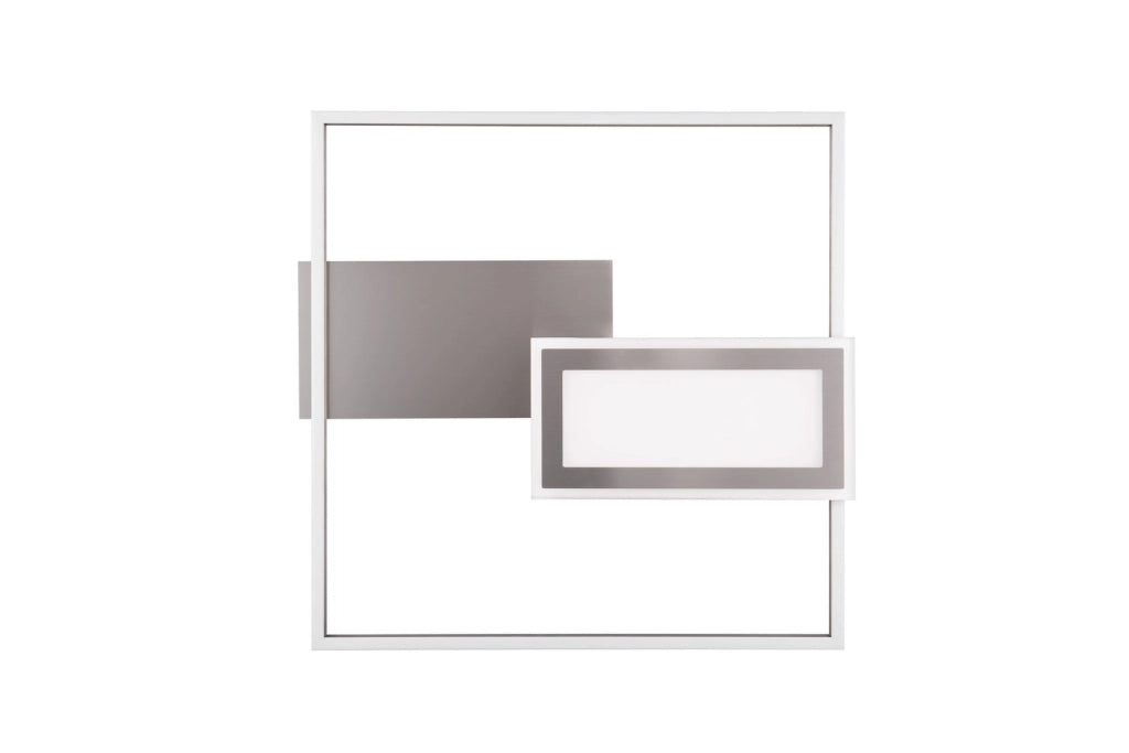 Plafoniera LED geometrica SPIRO RL 32W cromo 53 cm