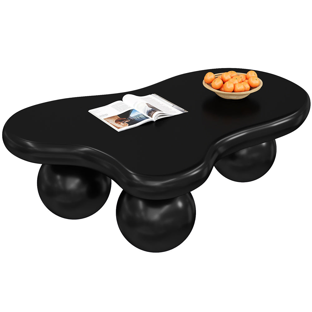 Tavolino-Xylo-Nero nuage LED 16 colori piedi tondi