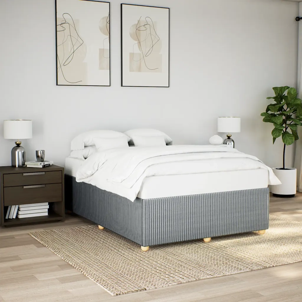 Giroletto senza Materasso Grigio Chiaro 140x190 cm Tessuto 3284935