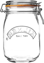Vaso di vetro con coperchio a clip top 1 L