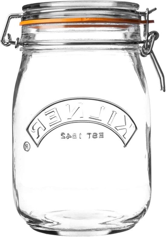 Vaso di vetro con coperchio a clip top 1 L