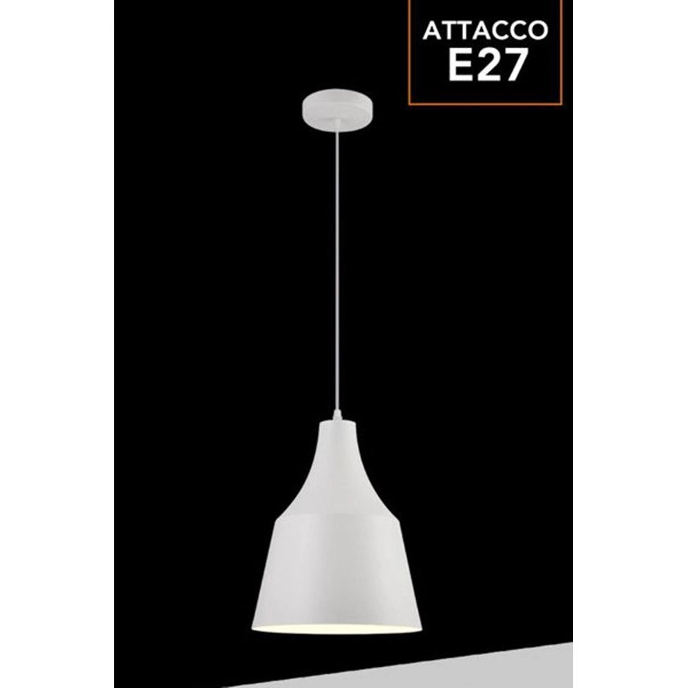 Trade Shop - Lampadario A Sospensione Da Soffitto Moderno Con Paralume A Cupola Con Attacco E27 B46 -