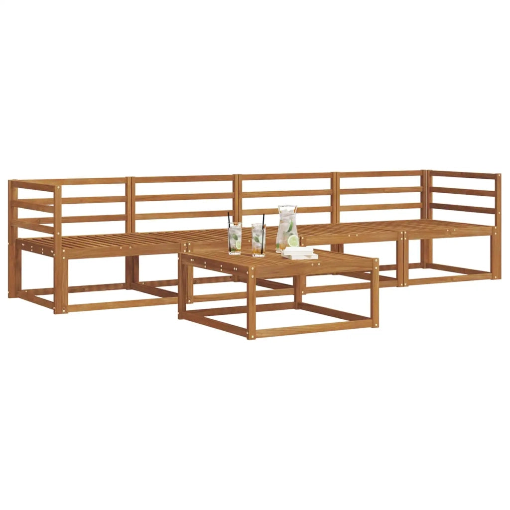Set di divani da esterno 5 pcs Naturale 3367142