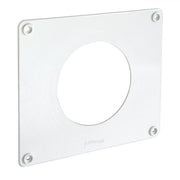 First 19x16cm copriforo bianco placca per tubi tondi