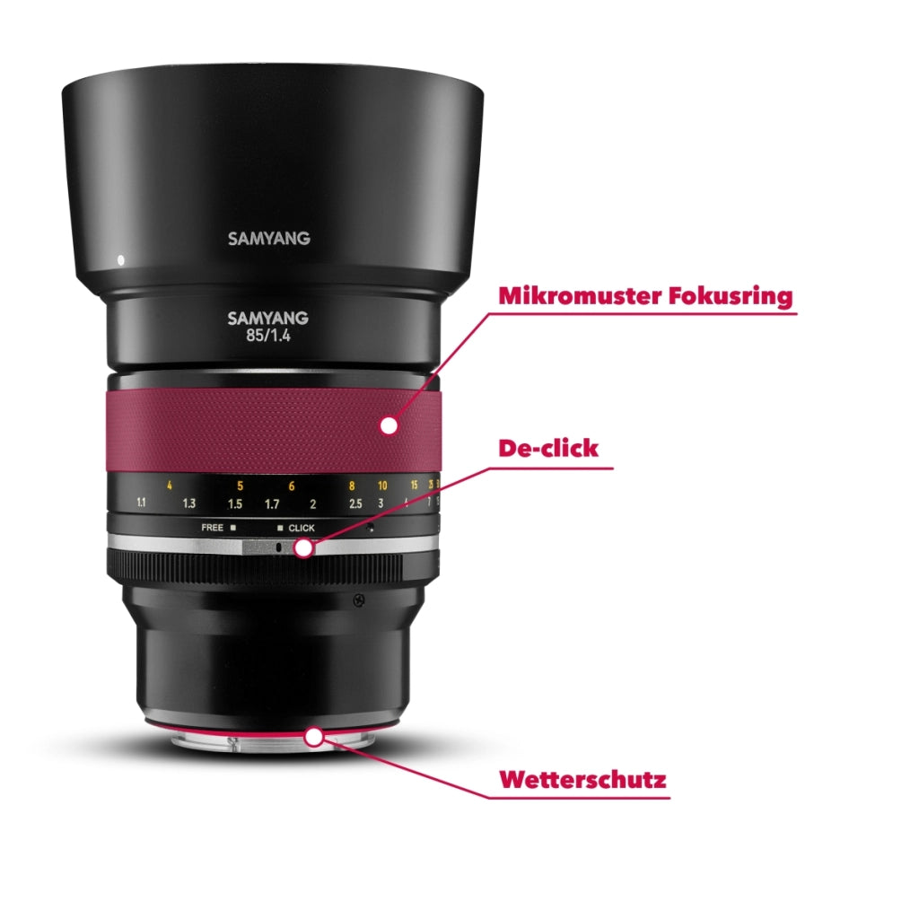 MF 85mm F1.4 MK2 Fuji X - Obiettivo per ritratti con messa a fuoco manuale per attacco Fuji X full frame e APS-C a focale fissa, di seconda generazione per Fujifilm