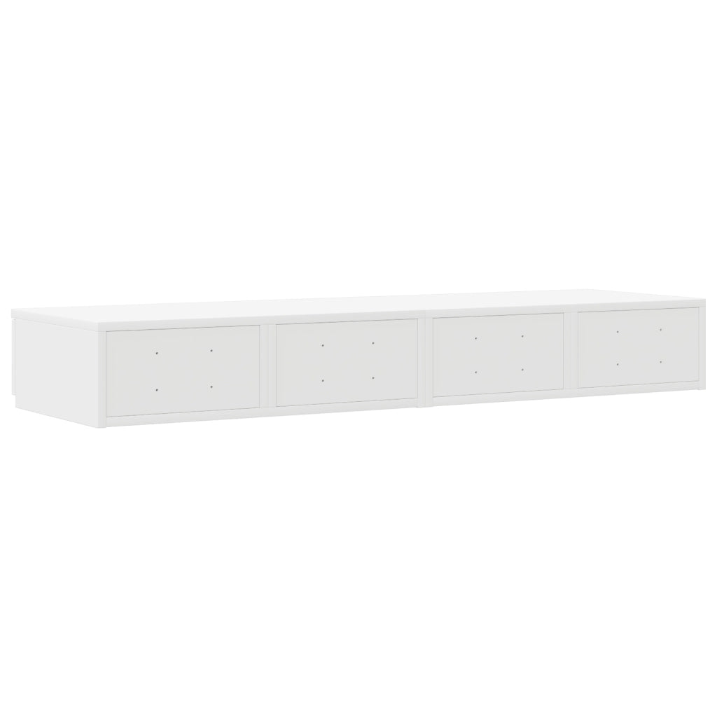 Cassetti per Letto Bianco 120x36,5x16,5 cm Legno Ingegnerizzato