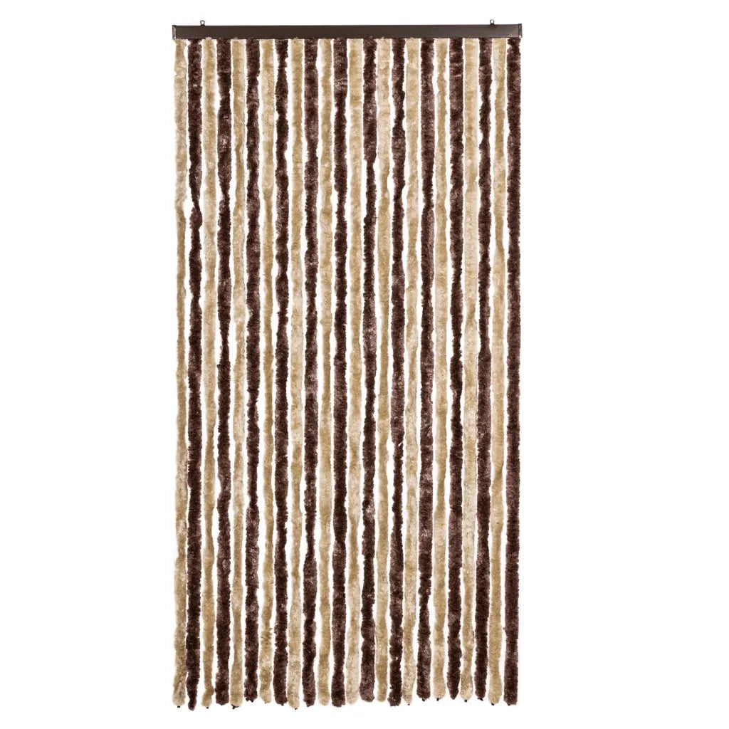 Zanzariera Beige e Marrone Chiaro 100x220 cm Ciniglia CFW5128091
