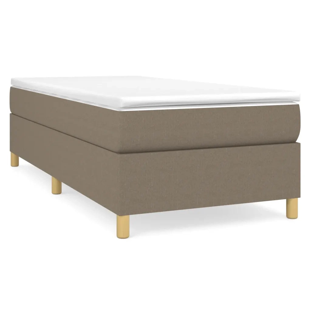 Struttura Letto a Rete a Molle Tortora 90x190 cm Tessuto 3120925