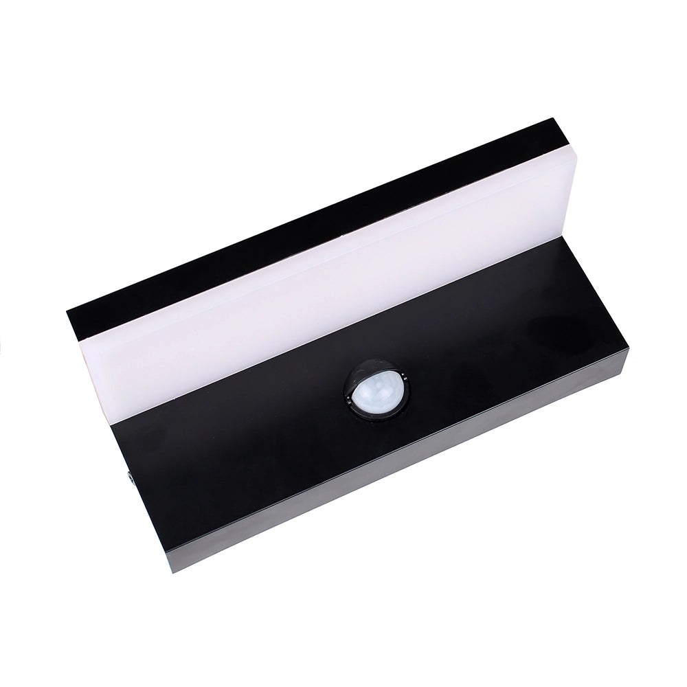 APPLIQUE LED DA ESTERNO CON SENSORE DI MOVIMENTO LUCE BIANCA FREDDA 6500K - ILLUMINAZIONE ELEGANTE PER GIARDINI E VIALETTI