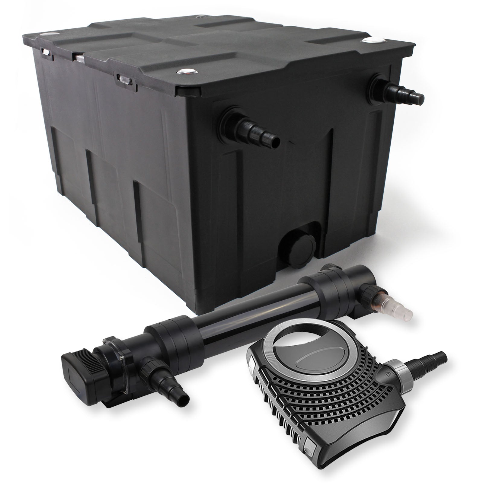 Set Filtro a 1 camera laghetto 60000l con Chiarificatore UVC 36W 6ª serie Pompa NEO8000 70W