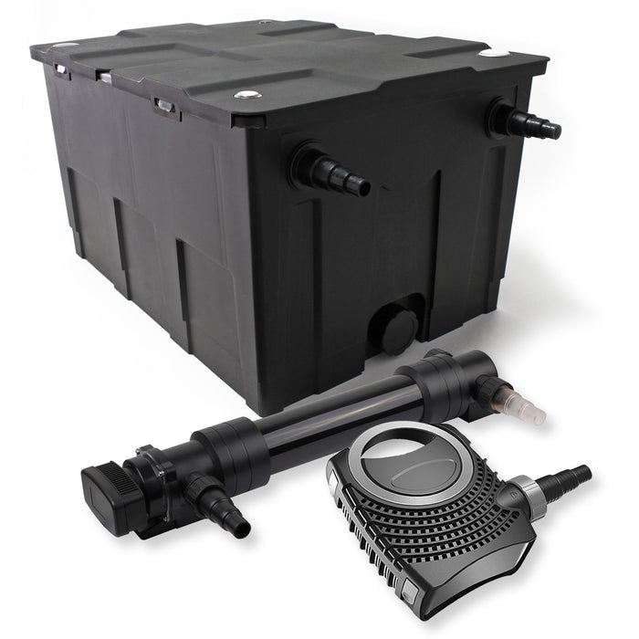 Set Filtro a 1 camera laghetto 60000l con Chiarificatore UVC 36W 6ª serie Pompa NEO8000 70W