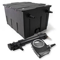 Set Filtro a 1 camera laghetto 60000l con Chiarificatore UVC 36W 6ª serie Pompa NEO8000 70W