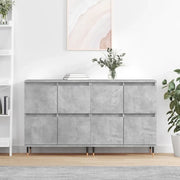 Credenze 2 pz Grigio Cemento in Legno Multistratocod mxl 125799