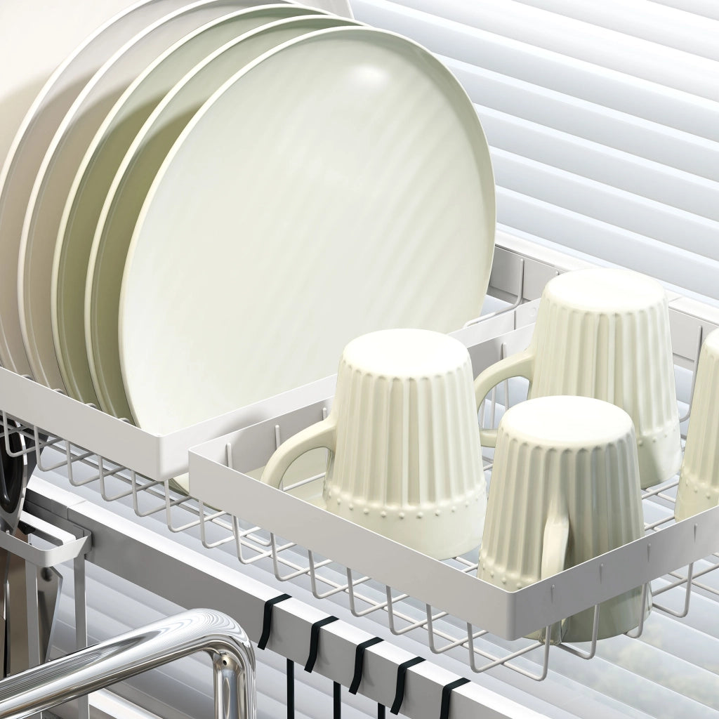 Tavolo da cucina ¨C Zephmum ¨C Bianco 100x30x54,5cm