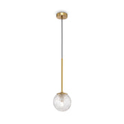 Lampada a sospensione Maytoni Ligero sfera vetro ottone
