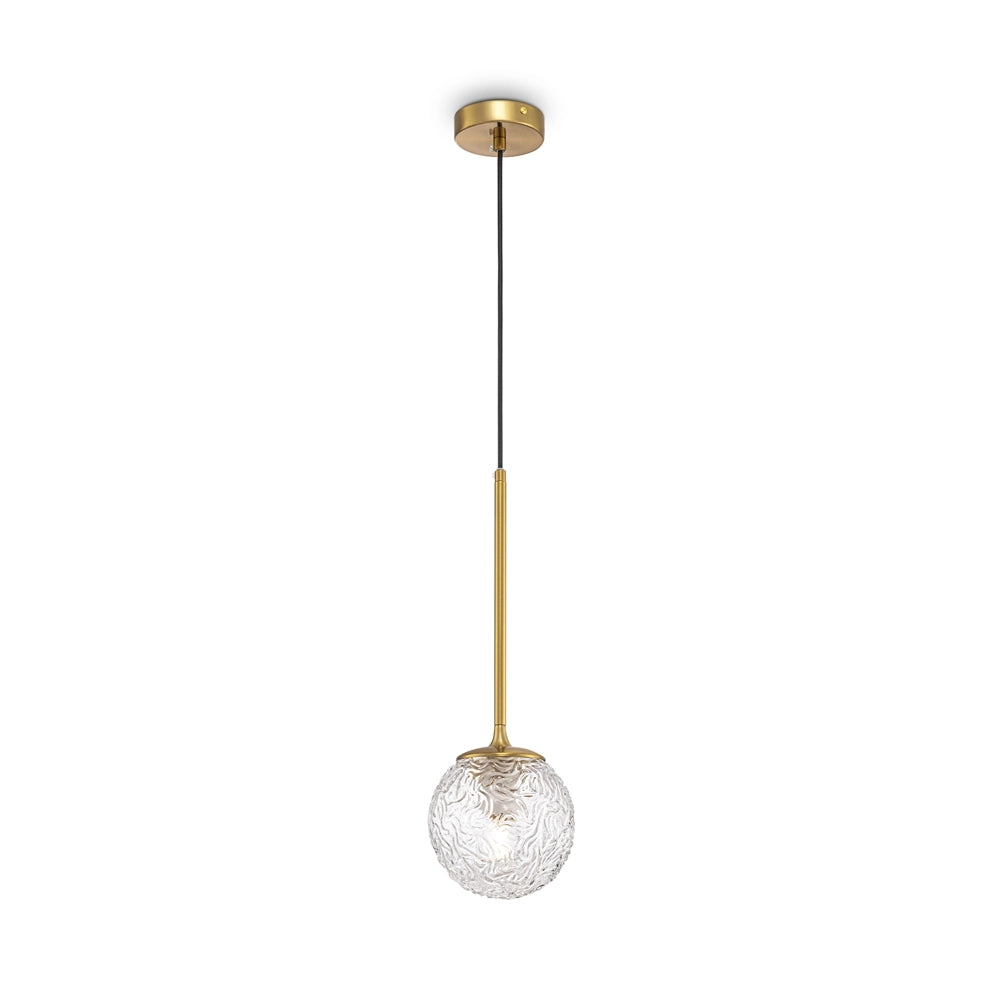 Lampada a sospensione Maytoni Ligero sfera vetro ottone
