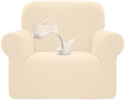 Bankhoes Stretto - Bankhoes - Stretto e Removibile - Impermeabile - Fatto di Poliestere - 100% Stoffa - Singolo - Dimensioni 90-140 cm - Bianco Tea