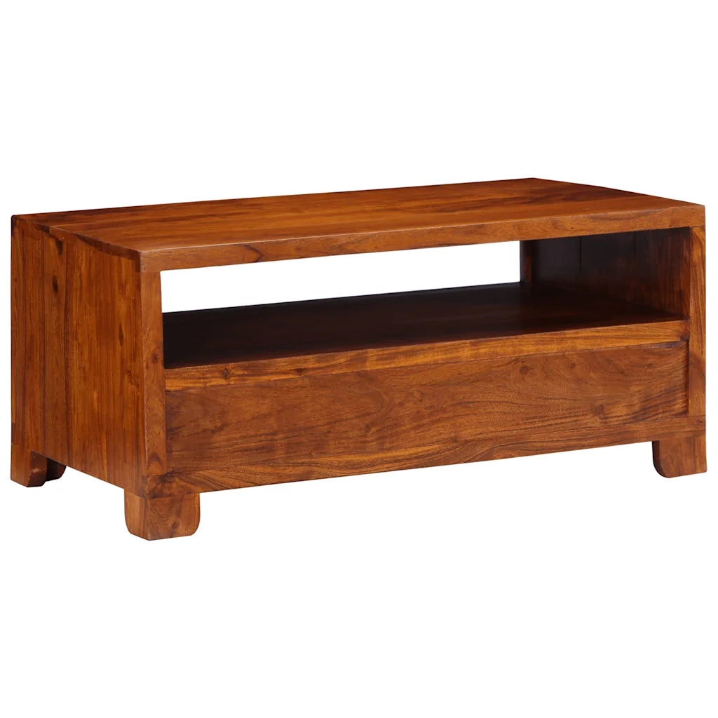 Tavolino da Salotto 90x50x40 cm in Legno Massello di Acacia 4016485