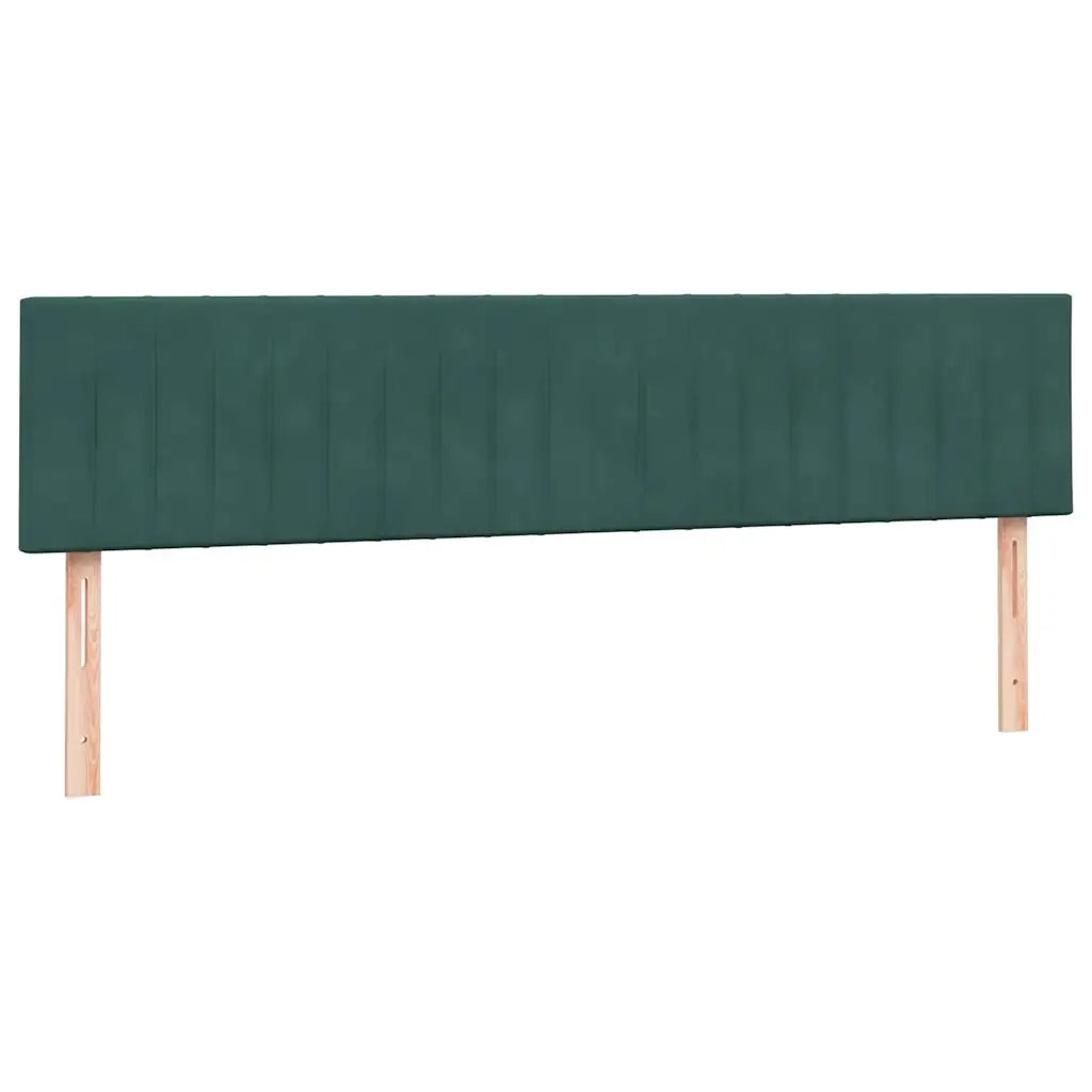 Giroletto a Molle con Materasso Verde Scuro 180x220 cm Velluto 3316464
