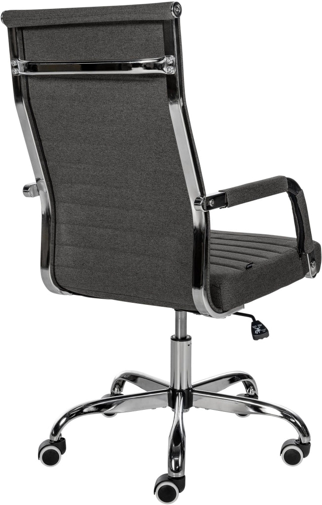Sedia Da ufficio Amadora grigio scuro,Tessuto