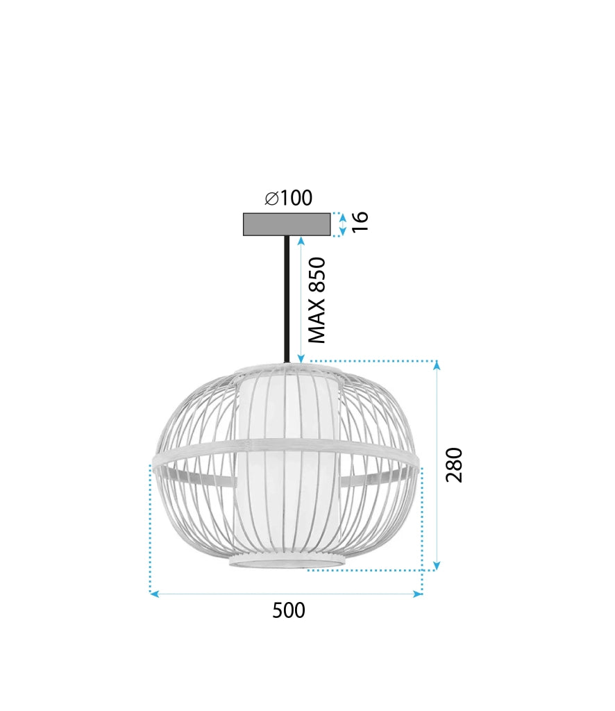 Lampada Boho APP1632-1CP 50cm