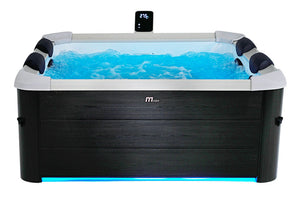 Vasca Idromassaggio da Esterno Spa Riscaldata 160x160x65 cm 6 Posti Wi-Fi Oslo Smart