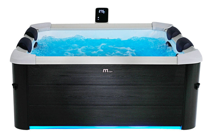 Vasca Idromassaggio da Esterno Spa Riscaldata 160x160x65 cm 6 Posti Wi-Fi Oslo Smart