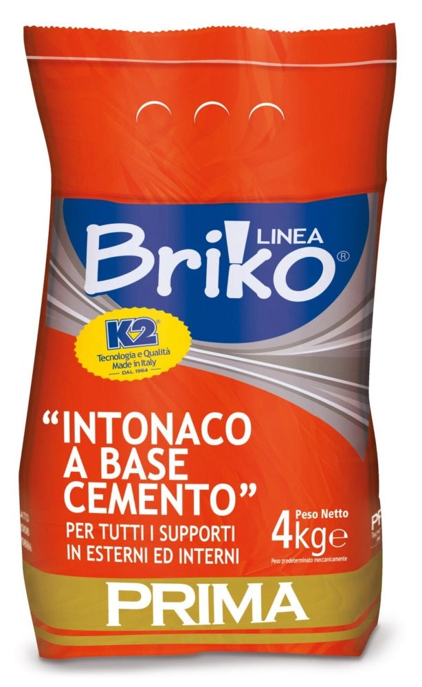 4pz briko intonaco a base di cemento per esterni e ripristino murature da kg 4 cod:ferx.96288