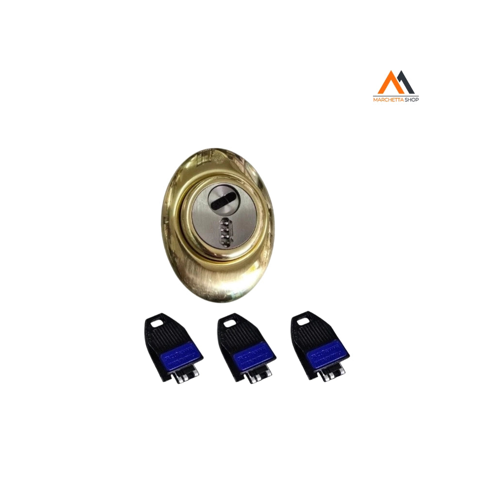 KITN PROTECTOR MECDEF IN ACCIAIO INOX H 18 OTTONE LUCIDO