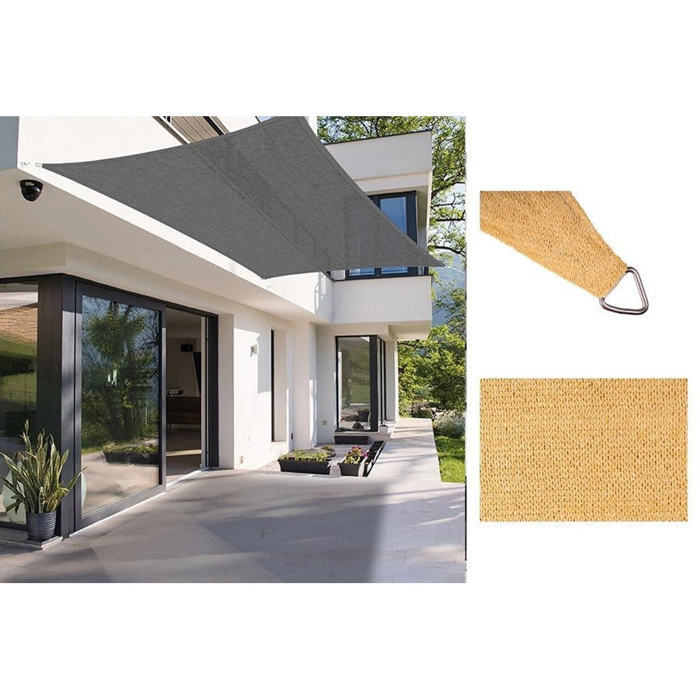 Trade Shop - Tenda Vela Ombreggiante Parasole Da Esterno Terrazze Giardino Rettangolare 2x3mt 6625046 -