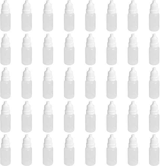 Set di flaconi di plastica leggera da 30 ml, con 50 pezzi