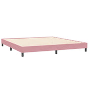 Letto matrimoniale | Letto per adulti | Giroletto senza Materasso Rosa 200x220 cm Velluto