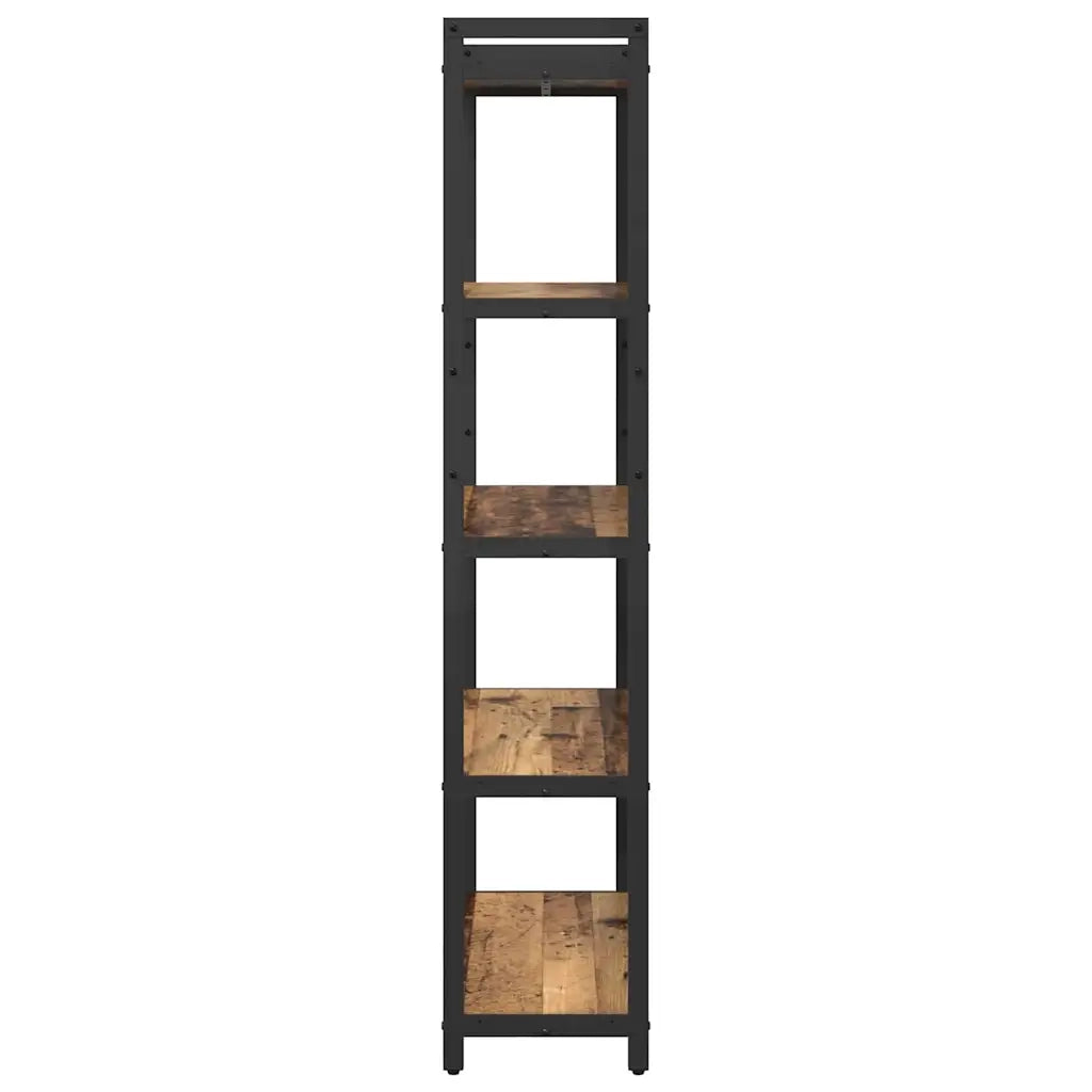 Libreria-Scaffale per Libri-Mobile di Stoccaggio Legno vecchio 80 x 30 x 155 cm Legno multistrato
