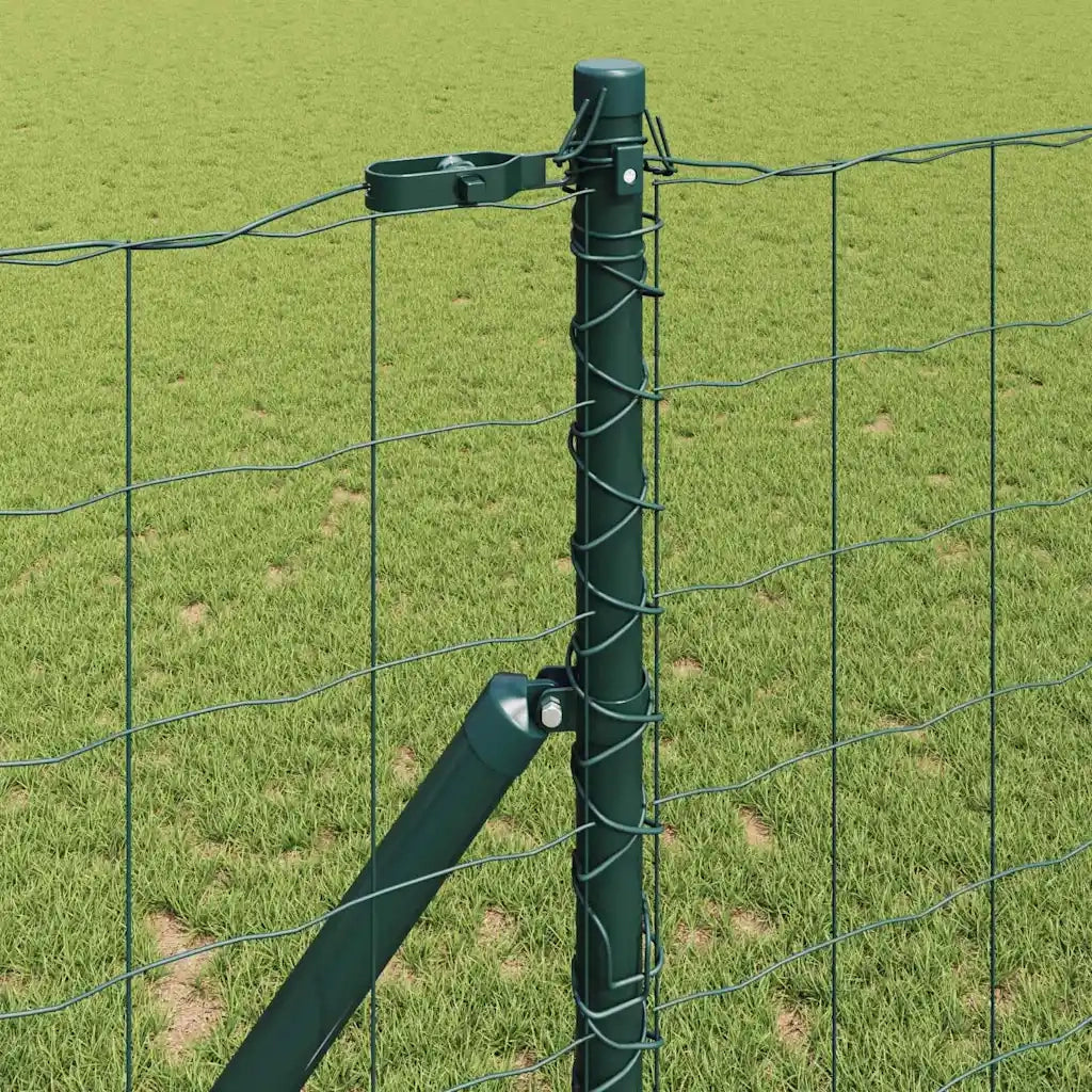 Recinzione con Posto Verde 1,4 x 10 m Acciaio e PVC 3350308