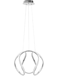 Lampada Da Soffitto Pensile Moderno Led Gold + Pilot Cromo App386-cp