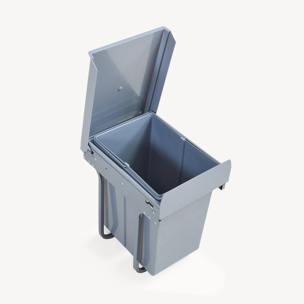 Pattumiera Estraibile Froland con Bidone Sotto Lavello da 20 L - Grigio [en.casa]