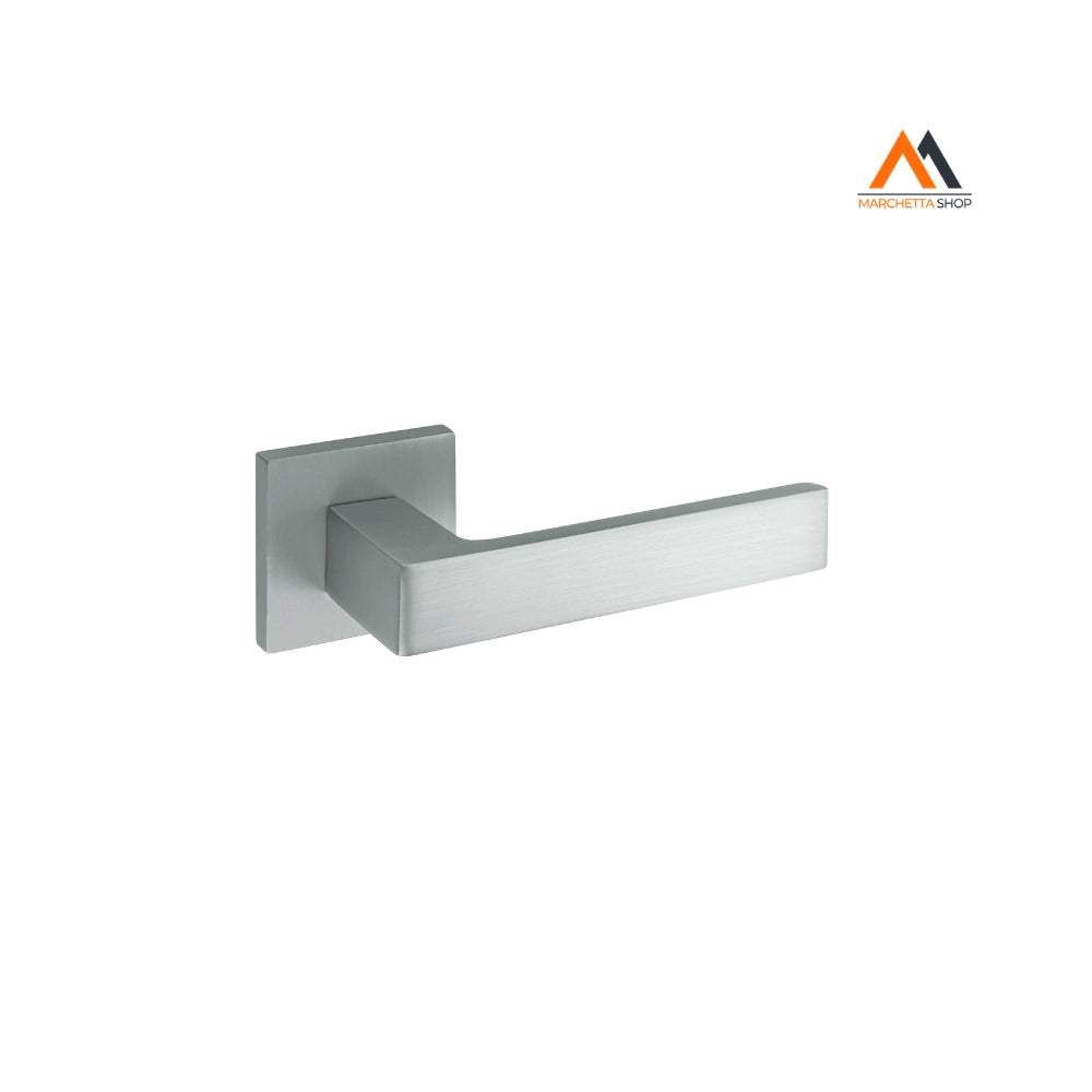 MANIGLIA ALU BLUE C/RB Q 50 F/CHIAVE CROMO SATINATA
