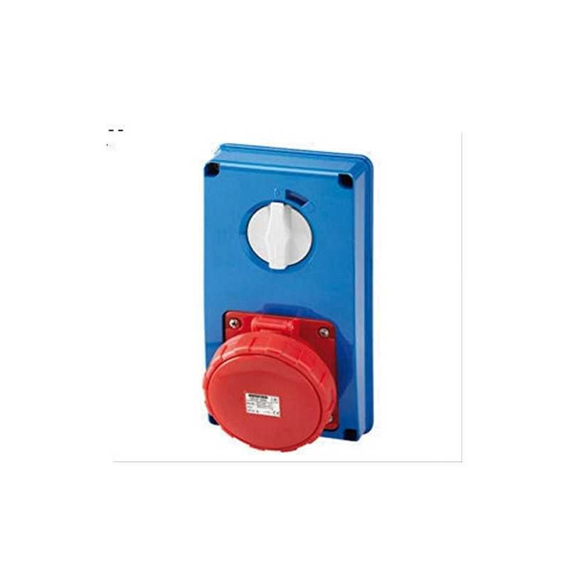 GW66304N Presa Fissa Interbloccata Verticale 2P+T 16A 200-250V 6H 50/60 6H Sbf