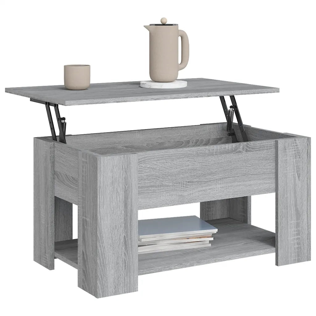 Tavolino da salotto | Tavolino da caff¨¨ | Tavolino da Soggiorno Grigio Sonoma 79x49x41 cm Legno Multistrato
