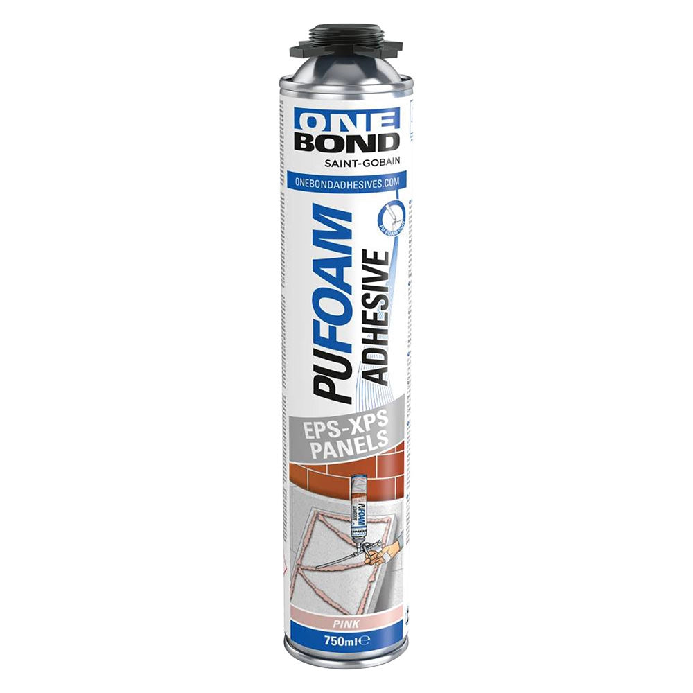 SCHIUMA POLIURETANICA PER PANNELLI ISOLANTI 'PU FOAM EPS-XPS PANELS' ml 750- 12 pezzi  - ONEBOND
