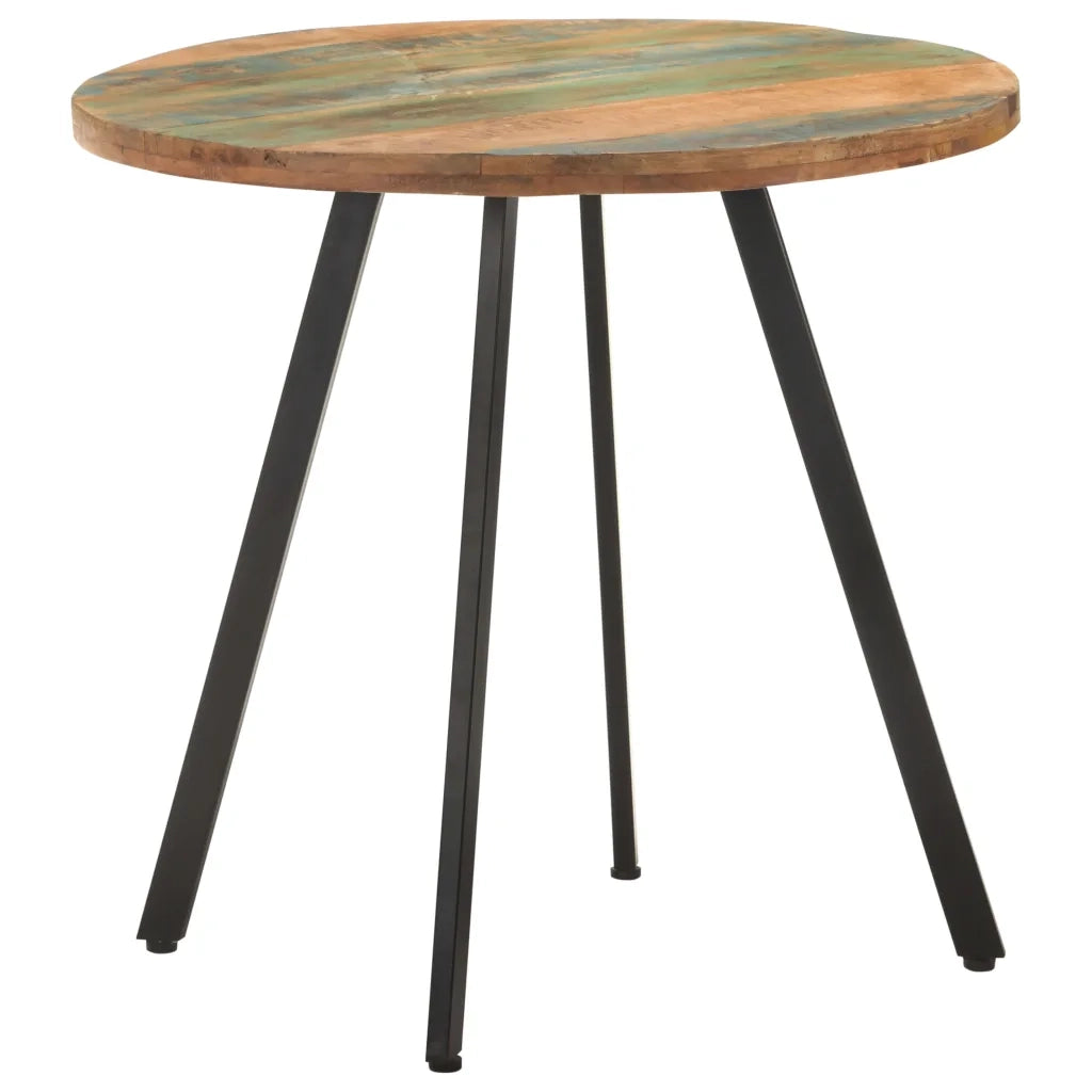 Tavolo da Pranzo 80 cm in Legno Massello di Recupero 320484