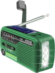 Radio a Mano a Batterie Rinnovabile per Esterno - 1 pezzo - Verde