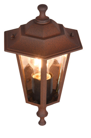 Applique da Esterno Attacco E27 in Alluminio Ruggine