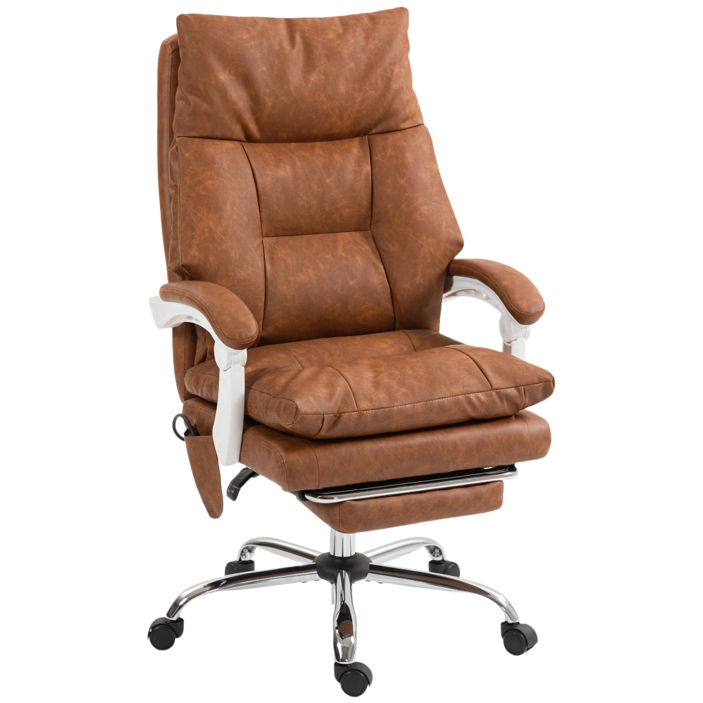 Sedia da ufficio ergonomica ¨C Minimal ¨C marrone, imbottita, schienale regolabile