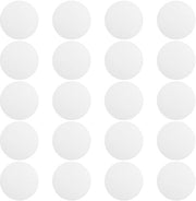Pacchetto di 20 mattoncini antiscivolo per doccia, adesivi per doccia, mattoncini antiscivolo con adesivo, mattoncini antiscivolo trasparenti Ø 10 cm, adesivi di sicurezza, mattoncini antiscivolo autoadesivi per la doccia, rotondi.